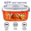Calentador eléctrico portátil de 65 W y 1,5 L para lonchera, para coche o casa - A prueba de fugas, microondas para calentar la comida, ideal para camioneros.