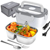 Calentador eléctrico portátil de 65 W y 1,5 L para lonchera, para coche o casa - A prueba de fugas, microondas para calentar la comida, ideal para camioneros.