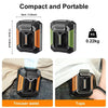 Ventilador personal con clip para cinturón HOMFISH, batería externa portátil, linterna, ventilador de cuello colgante para actividades al aire libre, senderismo y camping.