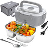 Calentador eléctrico portátil de 65 W y 1,5 L para lonchera, para coche o casa - A prueba de fugas, microondas para calentar la comida, ideal para camioneros.
