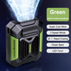 Ventilador personal con clip para cinturón HOMFISH, batería externa portátil, linterna, ventilador de cuello colgante para actividades al aire libre, senderismo y camping.